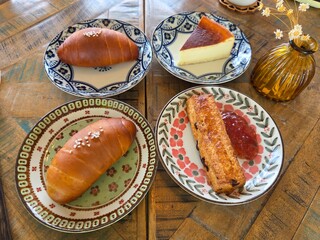 소금빵 바스크치즈케이크 디저트