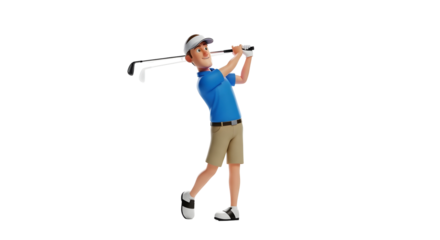 Golfer swinging club in silhouette against black background silhouette