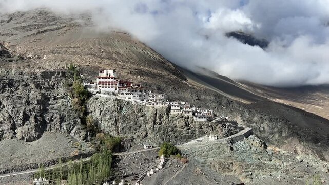 Thiksey Monastery Leh Ladakh | Stunning Buddhist Monastery, Himalayan Architecture, Peaceful Spiritual Atmosphere & Scenic Travel Video