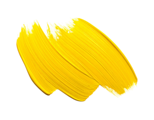 Vibrant golden brush stroke on a dark background