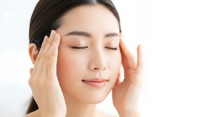 Young Woman Practicing Relaxation and Mindfulness Meditation for Stress Relief and Mental Clarity