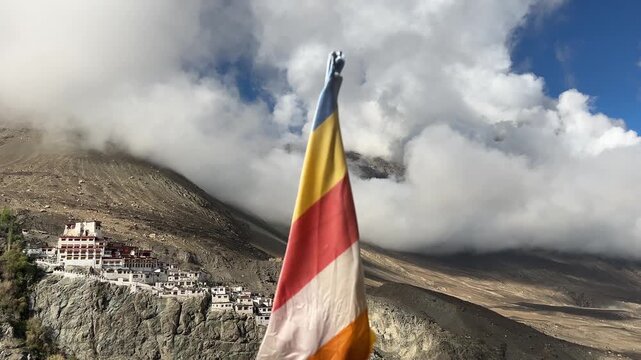 Thiksey Monastery Leh Ladakh | Stunning Buddhist Monastery, Himalayan Architecture, Peaceful Spiritual Atmosphere & Scenic Travel Video