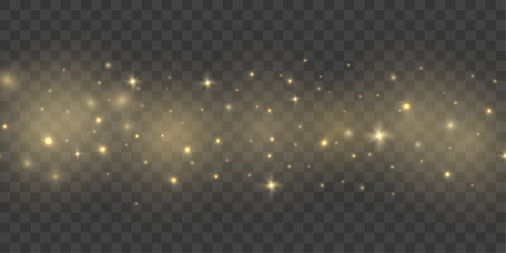 Golden shine wave with shimmering dust, smooth luminous streaks and soft radiant beams, luxury celebration sparkle vector for elegant graphics.
