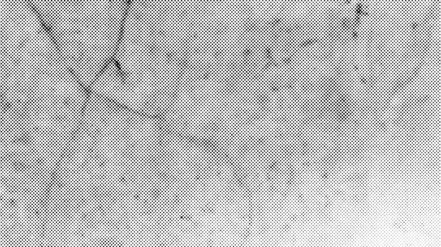 Abstract black and white halftone texture background with subtle grunge and dot pattern overlay 4k video	
