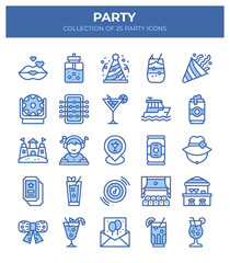 25 Party Icons Collection. Vibrant Celebration Graphics