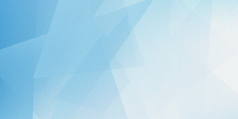 Vector blue background design with layers of textured white transparent material in triangle abstract