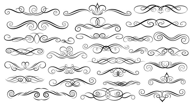 Artistic elegant scroll designs - Powered by Adobe