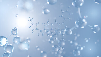 relacorilant molecular structure 3d, antiglucocorticoids structural chemical formula view from a microscope