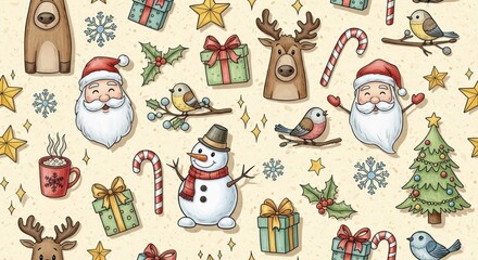 Christmas Doodle Pattern