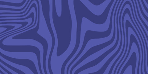 Fototapeta premium Abstract blue wavy lines pattern background. Vector psychedelic retro style backdrop. Waves, swirl and twirl pattern. waves seamless pattern abstract background . 