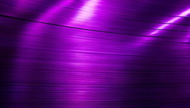 close up of a shiny purple metal plate with smooth texture and bright light reflection on surface