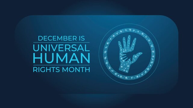 Animated Low poly style Universal Human Rights Month video promoting global equality, justice, and human dignity with clear, uplifting visuals.