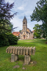 Schlosskapelle im Park Gut Sutthausen, Osnabrück, Niedersachsen, Deutschland, Europa