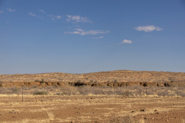 breathtaking landscape in hardap region of namibia