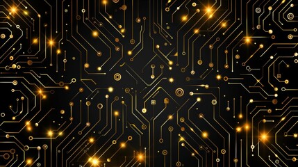 Futuristic abstract circuit design representing the essence of cyberspace innovation