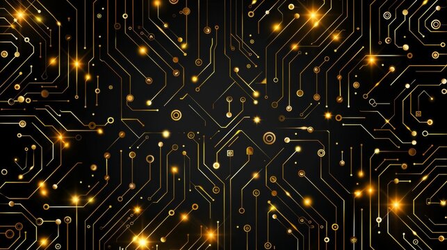 Futuristic abstract circuit design representing the essence of cyberspace innovation