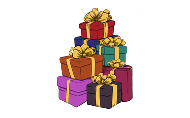 best and newest christmas gift illustrations