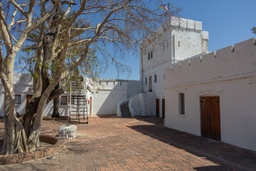 details of historic fort namutoni in etosha np © Andreas