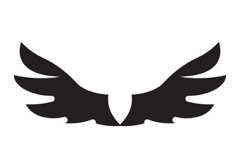 Wings icons set on transparent background. Angel wings icon vector set.