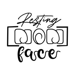 Resting Mom Face svg 