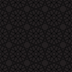 Fototapeta premium Modern dark geometric seamless pattern with bold polygon shapes and clean linear structure. Perfect for backgrounds, wallpapers, textiles, branding and contemporary design projects. 