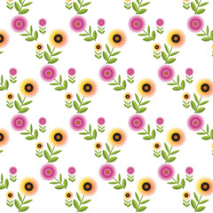 seamless pattern with flowers