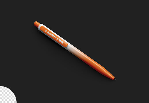 Stationery Pen Mockup Isolated