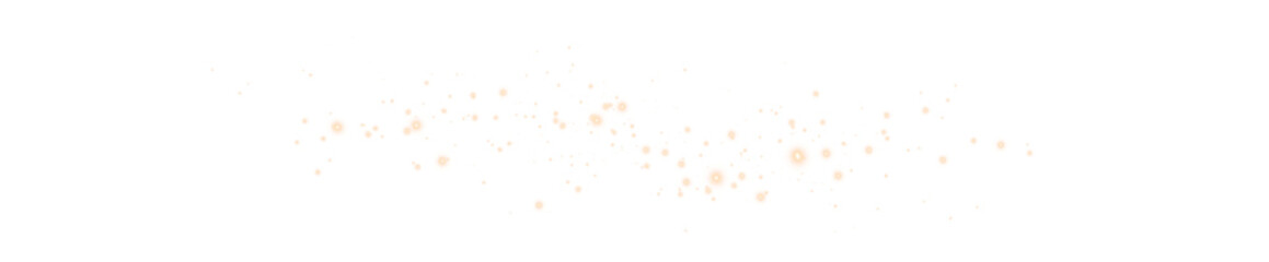 Gold illustration stars dust trail sparkling particles isolated on transparent background. 