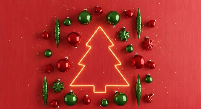 clock face on a red background