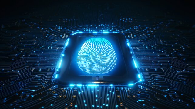 Biometric fingerprint scanner enhancing cybersecurity and access control systems