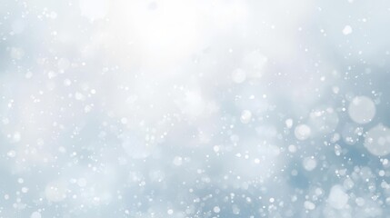 Fototapeta premium Abstract Light Blue Bokeh Background with Sparkling Particles.