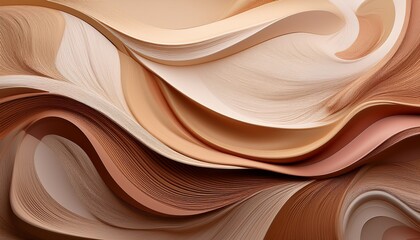 Obraz premium Organic Fluid Shapes In Earthy Tones Create A Calming Abstract Pattern With Subtle Textures Perfect For Nature Inspired Design Tones Inspired