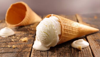 Vanilla Ice Cream Cone