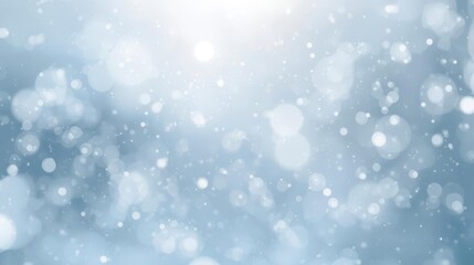 Ethereal Blue Bokeh Background with Sparkling Light and Soft Texture.