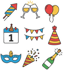 set of party elements