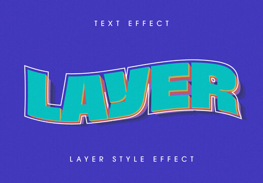 Cool Text Effect Design Layout