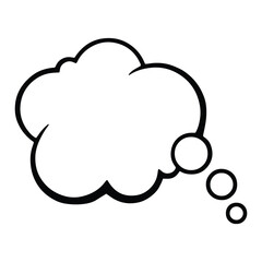 speech bubble icon, speech bubble cloud icon vector.