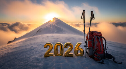 Climbing to new heights achieving goals in 2026 with mountain peak success