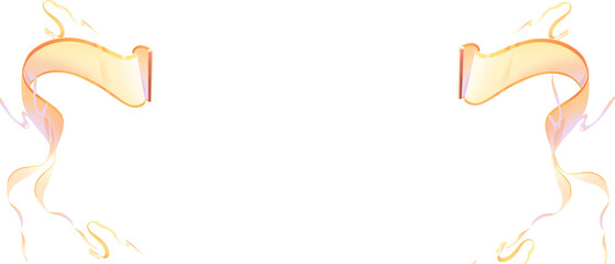 japanese style flares over whtie (transparent) background; oriental abstract yellow & violet ornament