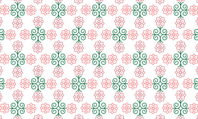 seamless pattern with flowers