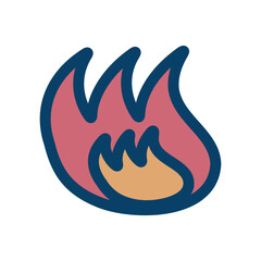 燃える炎のアイコン