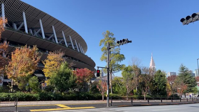 晩秋、紅葉の神宮外苑