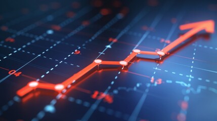 Dramatic decline in stock market  a visual representation of significant market drop