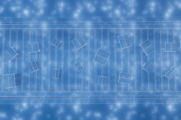 A conveyor belt with a bunch of boxes on it