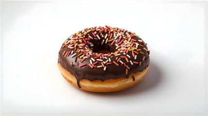 chocolate donut with sprinkles