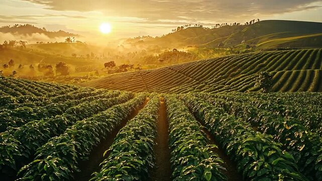 armenia valle del cauca coffee plantation sunrise columbian landscape