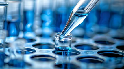 Medical research banner showcasing dna purification tools and lab equipment for genetic studies