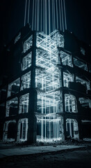 Scaffolding of Light Supporting Ruin