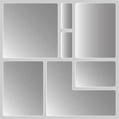 Bento grid illustration design