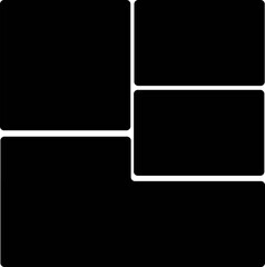 Bento grid illustration design